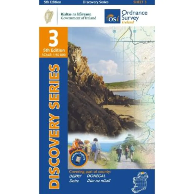OSI Discovery Series Sheet 03 DONEGAL DERRY 5th Edition 2019